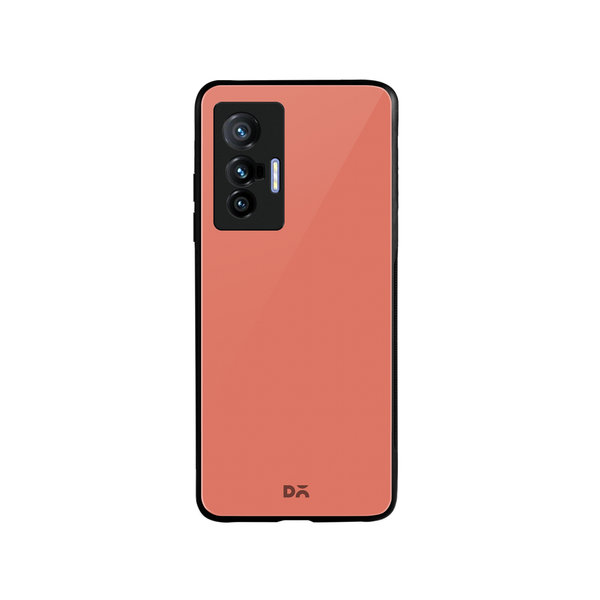 

DailyObjects Salmon Glass Case Cover For Vivo X70