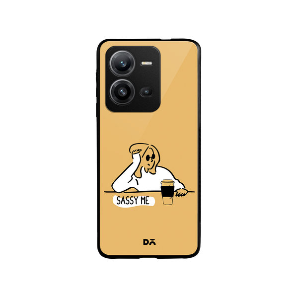 

DailyObjects Sassy Me Glass Case Cover For Vivo V25