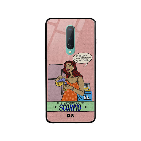 

DailyObjects Scorpio Glass Case Cover For OnePlus 8