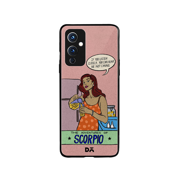 

DailyObjects Scorpio Glass Case Cover For OnePlus 9