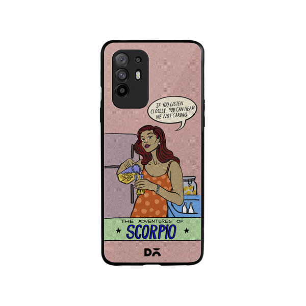 

DailyObjects Scorpio Glass Case Cover For Oppo F19 Pro Plus