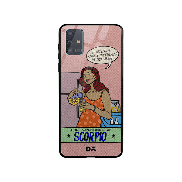 

DailyObjects Scorpio Glass Case Cover For Samsung Galaxy A71
