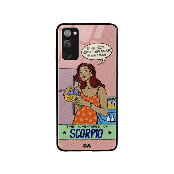 

DailyObjects Scorpio Glass Case Cover For Samsung Galaxy S20 FE