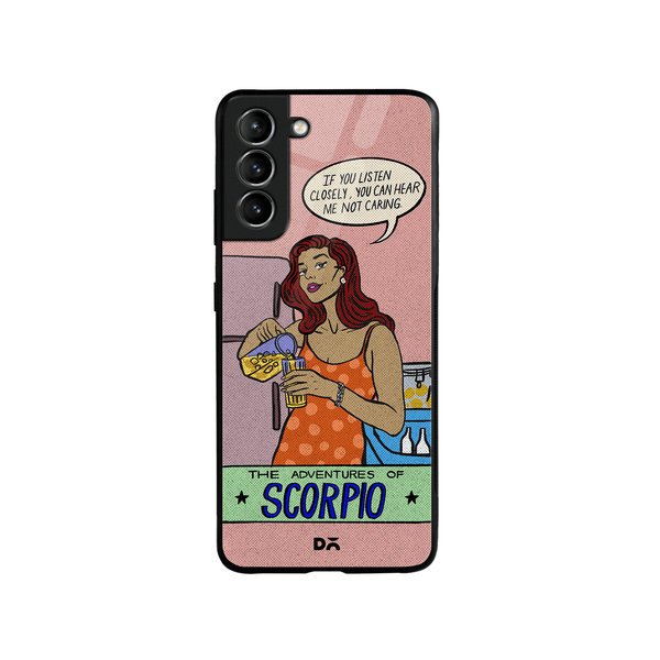 

DailyObjects Scorpio Glass Case Cover For Samsung Galaxy S21 Plus