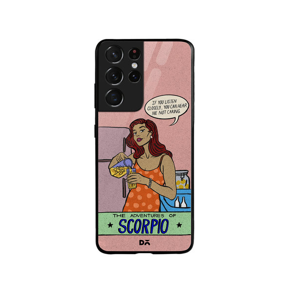 

DailyObjects Scorpio Glass Case Cover For Samsung Galaxy S21 Ultra