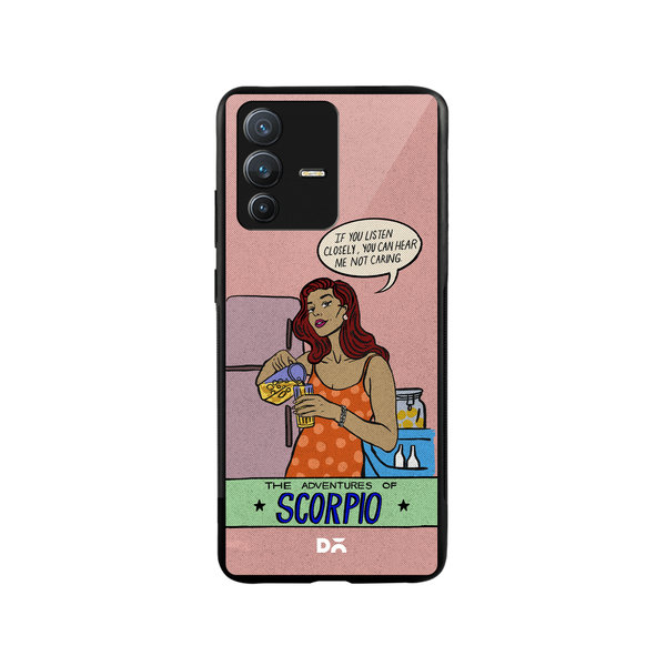 

DailyObjects Scorpio Glass Case Cover For Vivo V23