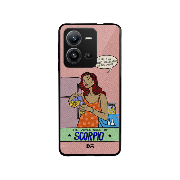 

DailyObjects Scorpio Glass Case Cover For Vivo V25