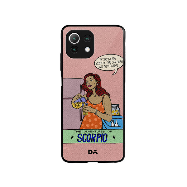 

DailyObjects Scorpio Glass Case Cover For Xiaomi Mi 11 Lite