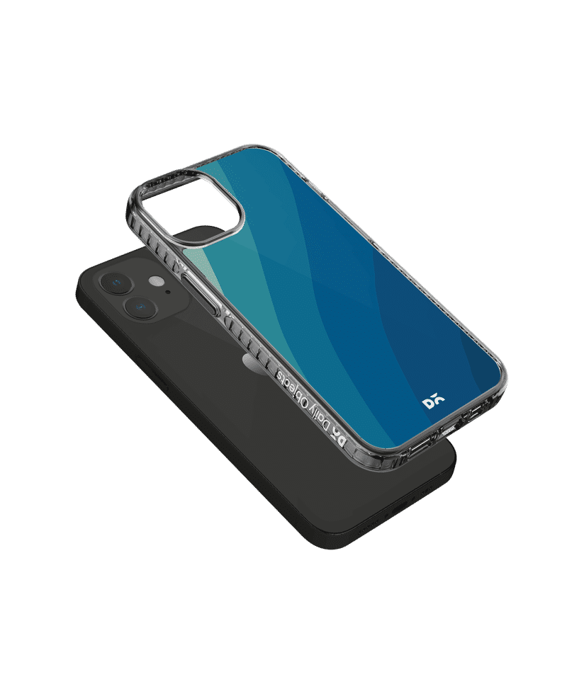 DailyObjects Sea Waves Stride 2.0 Case Cover For iPhone 12 Mini | Stride  Blue - Iphone 12 Mini Covers  Cases Online in India