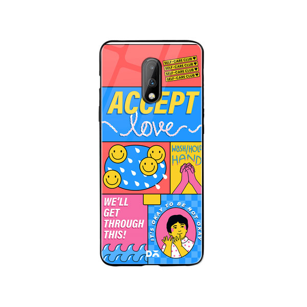 

DailyObjects Self-Love Club Glass Case Cover For OnePlus 7