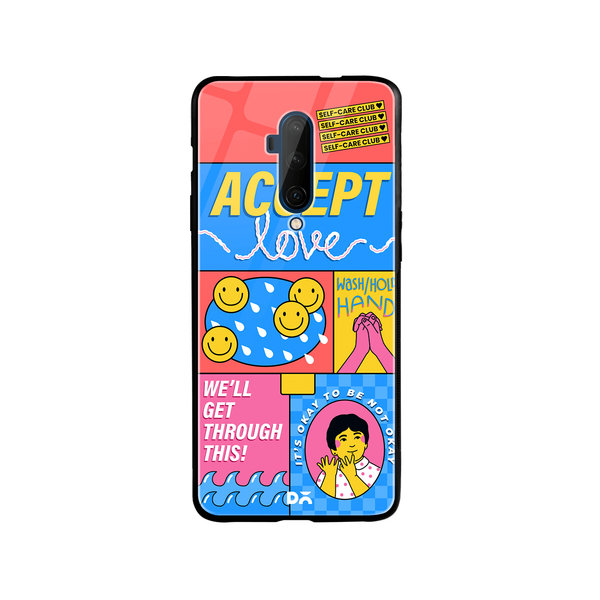

DailyObjects Self-Love Club Glass Case Cover For OnePlus 7T Pro