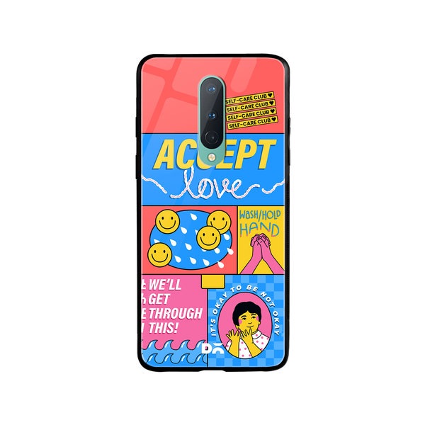 

DailyObjects Self-Love Club Glass Case Cover For OnePlus 8