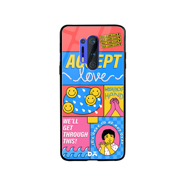 

DailyObjects Self-Love Club Glass Case Cover For OnePlus 8 Pro