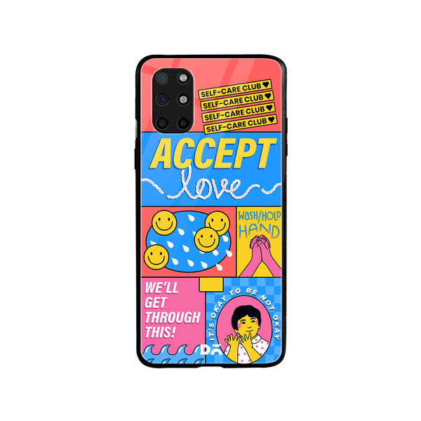 

DailyObjects Self-Love Club Glass Case Cover For OnePlus 8T