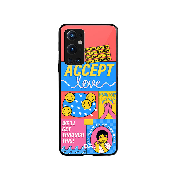 

DailyObjects Self-Love Club Glass Case Cover For OnePlus 9 Pro