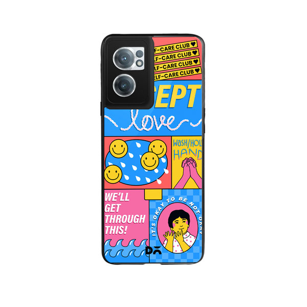 

DailyObjects Self-Love Club Glass Case Cover For OnePlus Nord CE 2
