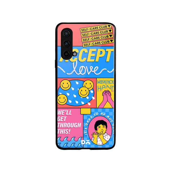 

DailyObjects Self-Love Club Glass Case Cover For OnePlus Nord CE