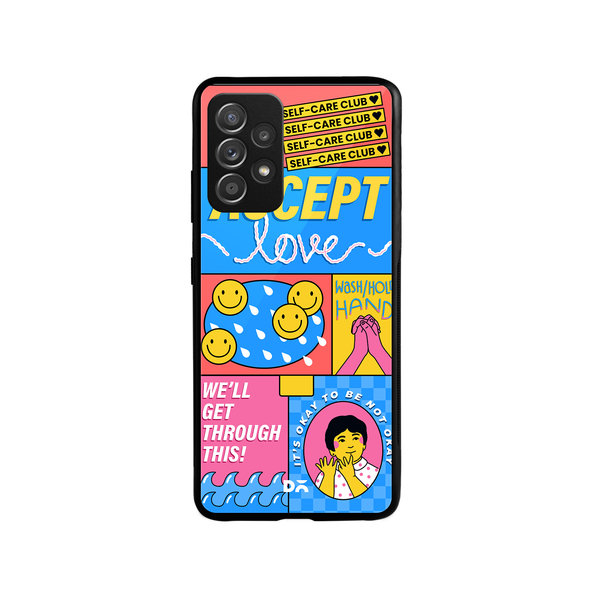

DailyObjects Self-Love Club Glass Case Cover For Samsung Galaxy A73