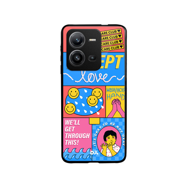 DailyObjects Self-Love Club Glass Case Cover For Vivo V25