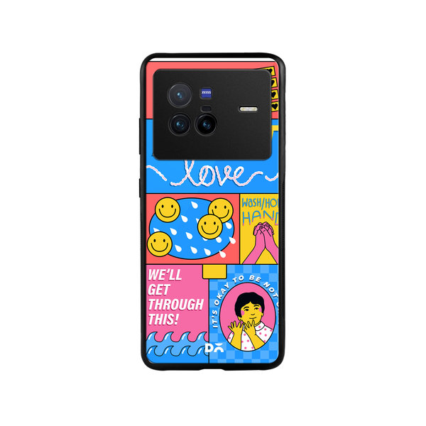 

DailyObjects Self-Love Club Glass Case Cover For Vivo X80