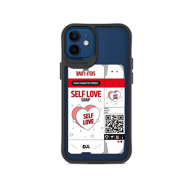 

DailyObjects Self Love Soap Black Hybrid Clear Case Cover For iPhone 12