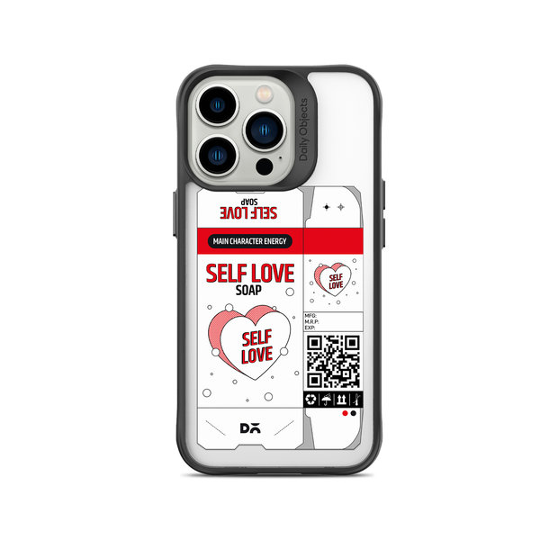 

DailyObjects Self Love Soap Black Hybrid Clear Case Cover For iPhone 14 Pro