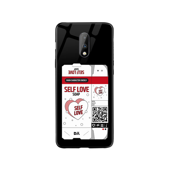 DailyObjects Self Love Soap Glass Case Cover For OnePlus 7