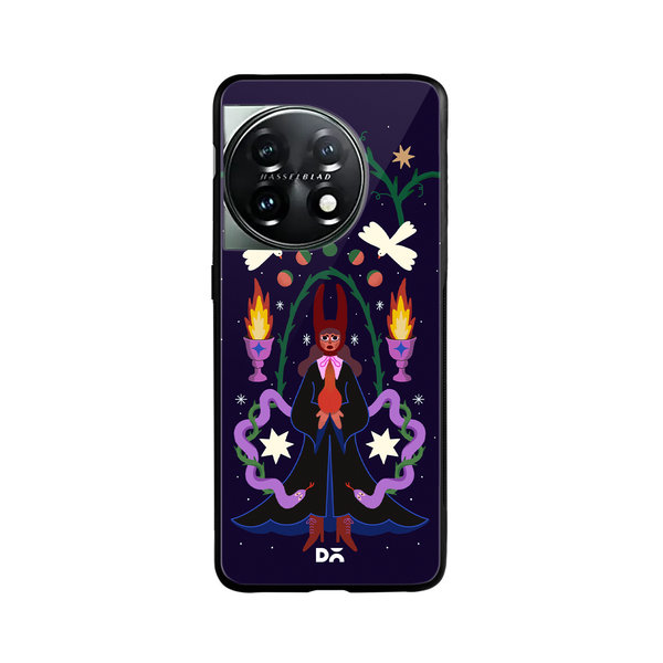 

DailyObjects Serpent Queen Glass Case Cover For OnePlus 11 5G