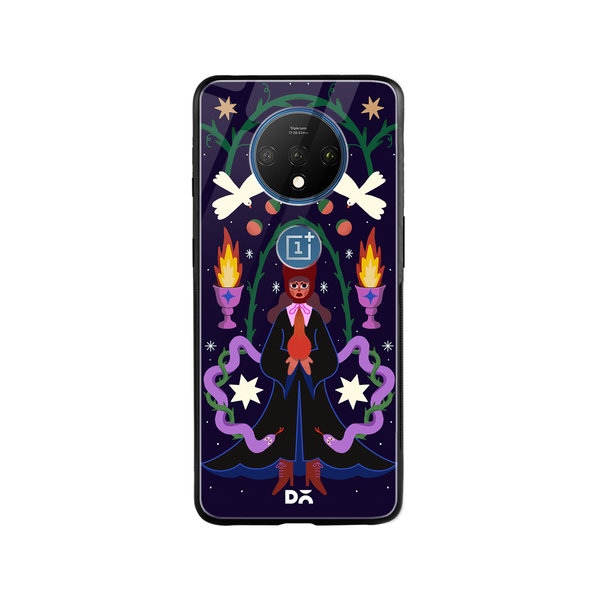 

DailyObjects Serpent Queen Glass Case Cover For OnePlus 7T