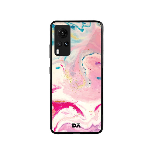 

DailyObjects Shades of Marble Glass Case Cover For Vivo X60