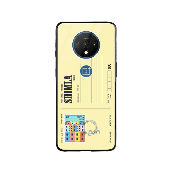 

DailyObjects Shimla Summer Hill Postcard Glass Case Cover For OnePlus 7T