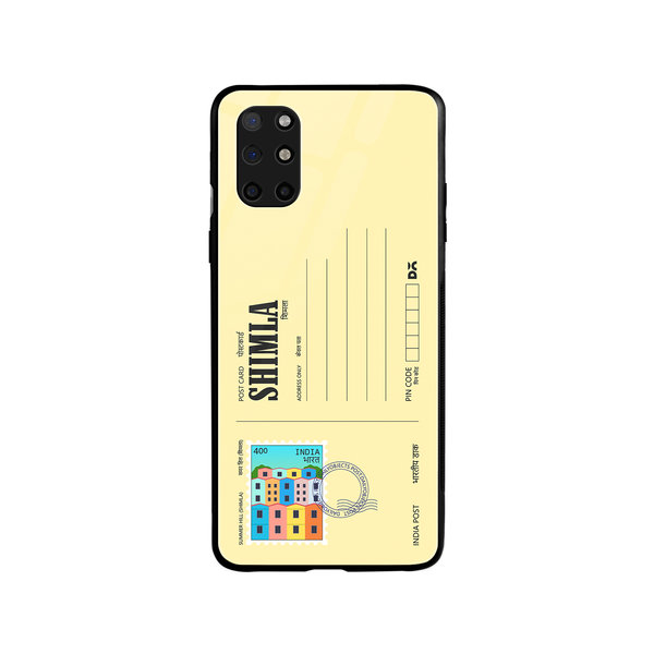 

DailyObjects Shimla Summer Hill Postcard Glass Case Cover For OnePlus 8T