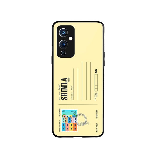 

DailyObjects Shimla Summer Hill Postcard Glass Case Cover For OnePlus 9