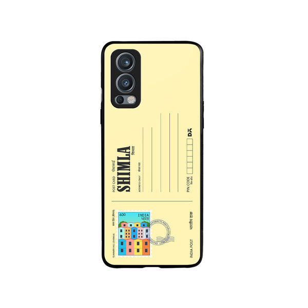 

DailyObjects Shimla Summer Hill Postcard Glass Case Cover For OnePlus Nord 2