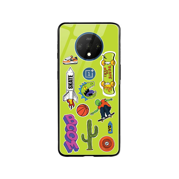 

DailyObjects Skater Glass Case Cover For OnePlus 7T