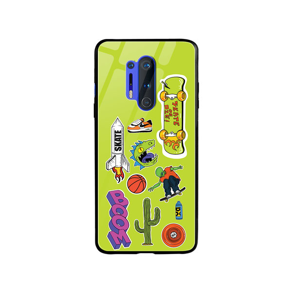 

DailyObjects Skater Glass Case Cover For OnePlus 8 Pro