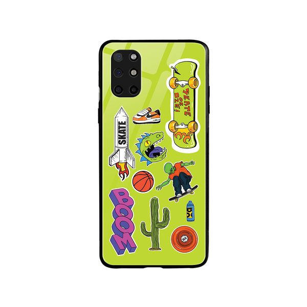 

DailyObjects Skater Glass Case Cover For OnePlus 8T