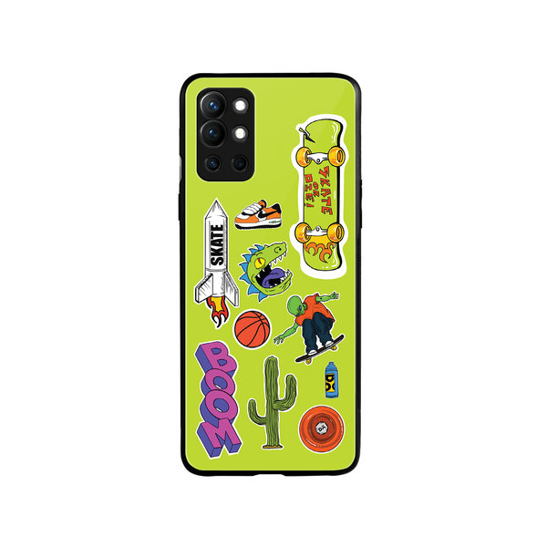 

DailyObjects Skater Glass Case Cover For OnePlus 9R