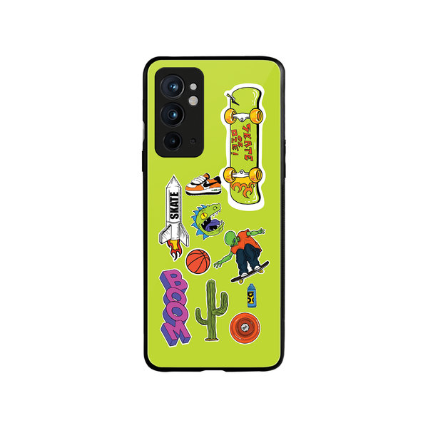 

DailyObjects Skater Glass Case Cover For OnePlus 9RT