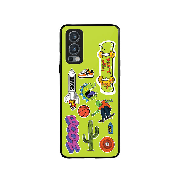 

DailyObjects Skater Glass Case Cover For OnePlus Nord 2