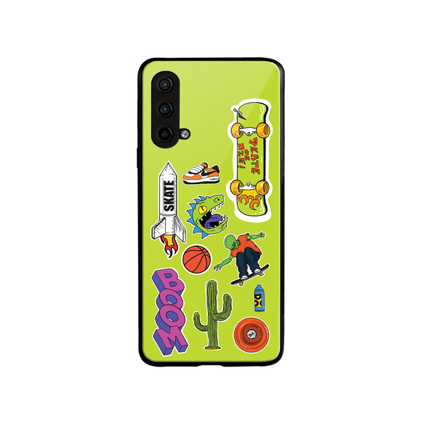 

DailyObjects Skater Glass Case Cover For OnePlus Nord CE