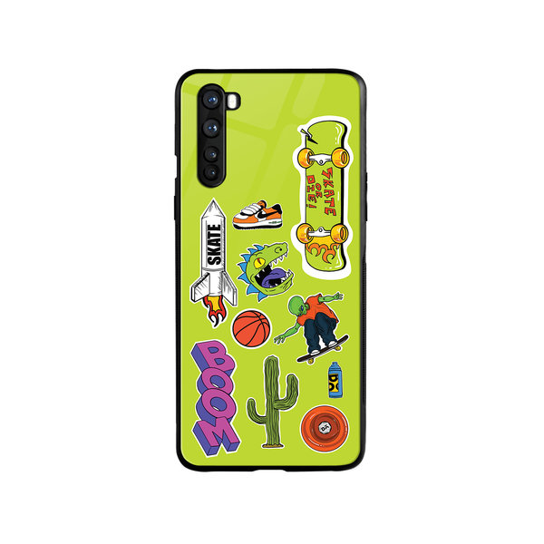 

DailyObjects Skater Glass Case Cover For OnePlus Nord