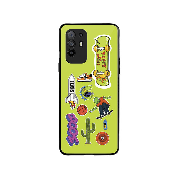 

DailyObjects Skater Glass Case Cover For Oppo F19 Pro Plus
