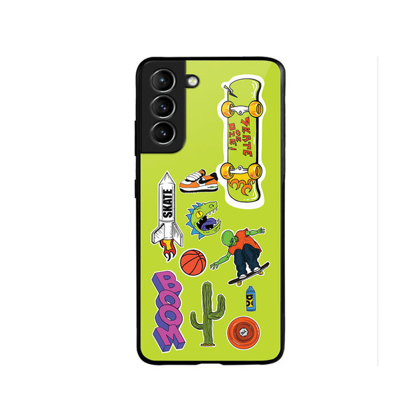

DailyObjects Skater Glass Case Cover For Samsung Galaxy S22 Plus