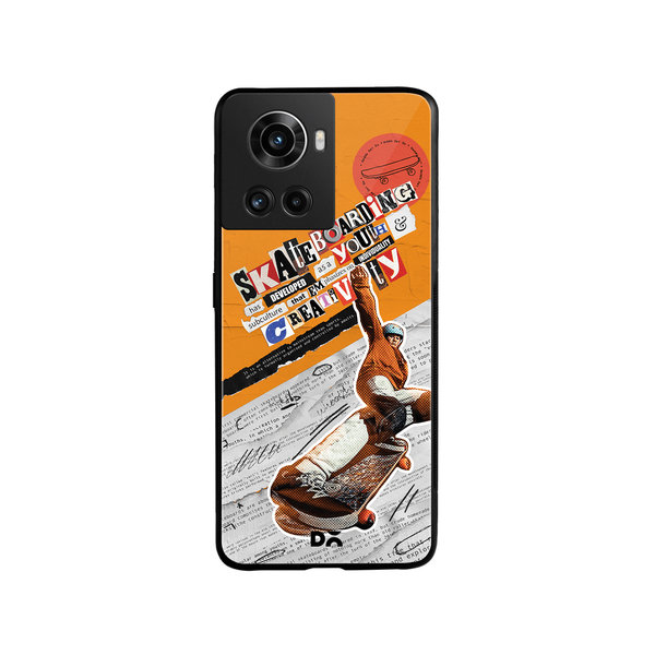 

DailyObjects Skater Subculture Glass Case Cover For OnePlus 10R