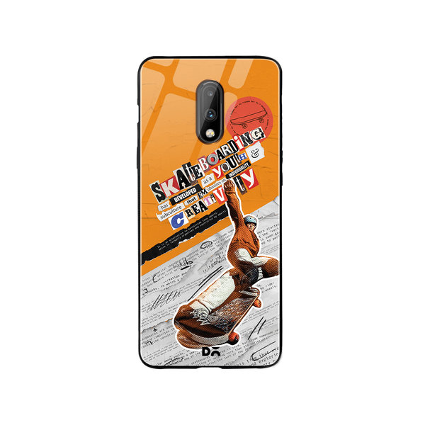 

DailyObjects Skater Subculture Glass Case Cover For OnePlus 7