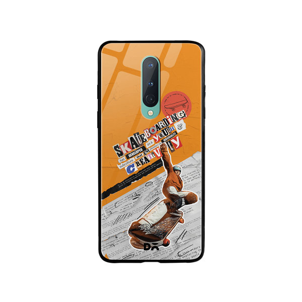 

DailyObjects Skater Subculture Glass Case Cover For OnePlus 8