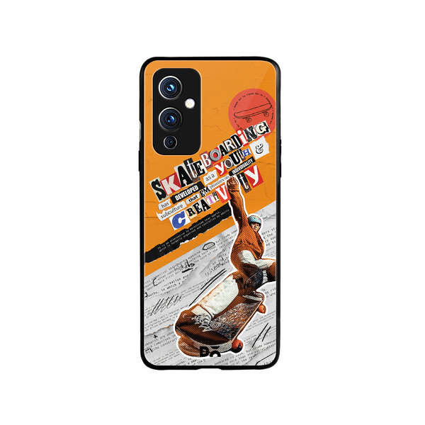 

DailyObjects Skater Subculture Glass Case Cover For OnePlus 9