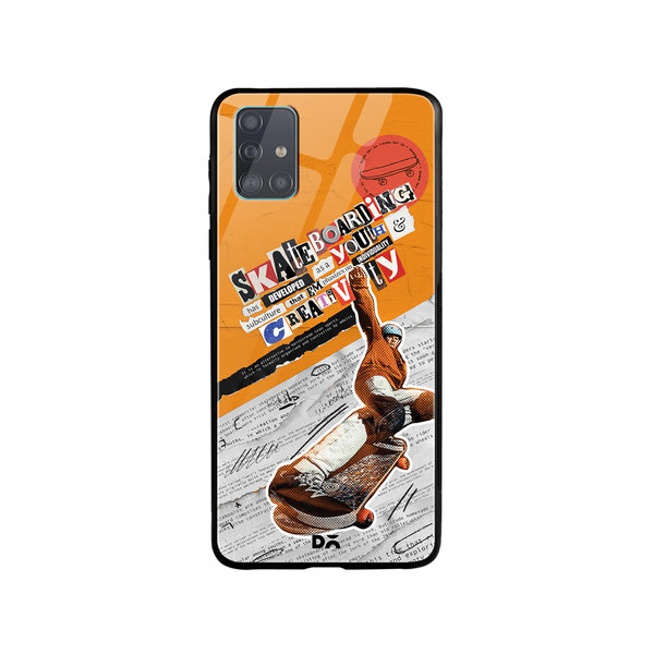 

DailyObjects Skater Subculture Glass Case Cover For Samsung Galaxy A51