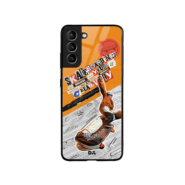 

DailyObjects Skater Subculture Glass Case Cover For Samsung Galaxy S21 Plus